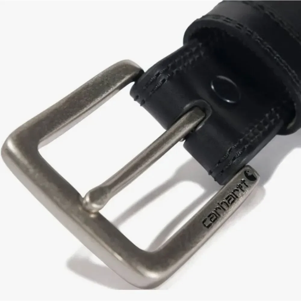 Carhartt‎ Hamilton Leather Engraved Buckle Belt- Black